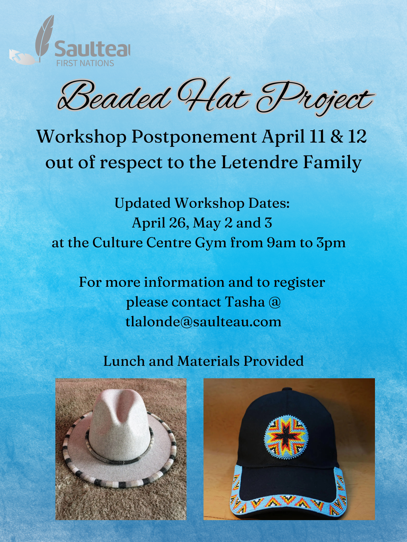 Beaded Hat Project - Saulteau First Nations